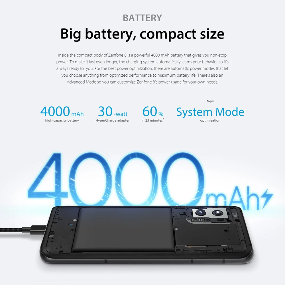 Tanie ASUS Zenfone 8 5G Smartphone Wersja Globalna 8GB 256GB Snapdragon 888 5.9 ''IP68 Wodoodporny Android OTA NFC Telefon Komórkowy Wersja HK
