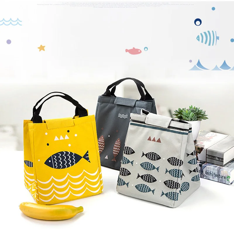 Многоразовый Термоизолированный ланч-мешок для женщин Многофункциональный