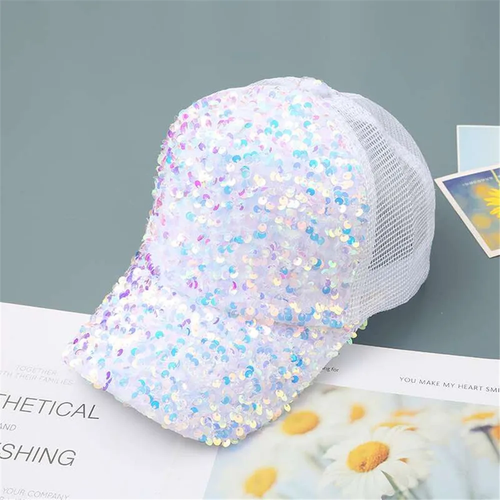 2020 промытый хлопок блестящая Лоскутная светильник бейсболка женская