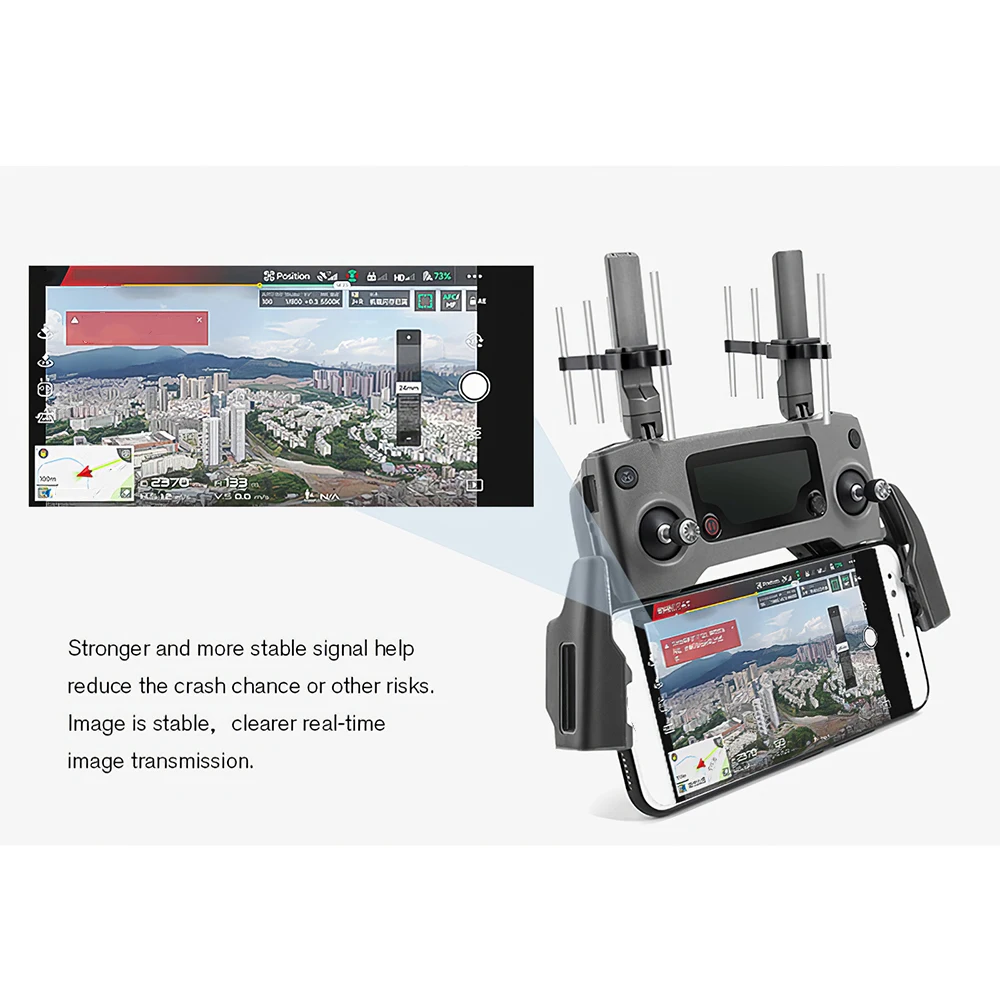 Контроллер антенны 2 шт. усилитель сигнала для DJI Mavic/Spark Radiolink AT9S/AT10 Frsky X9D|Запасные