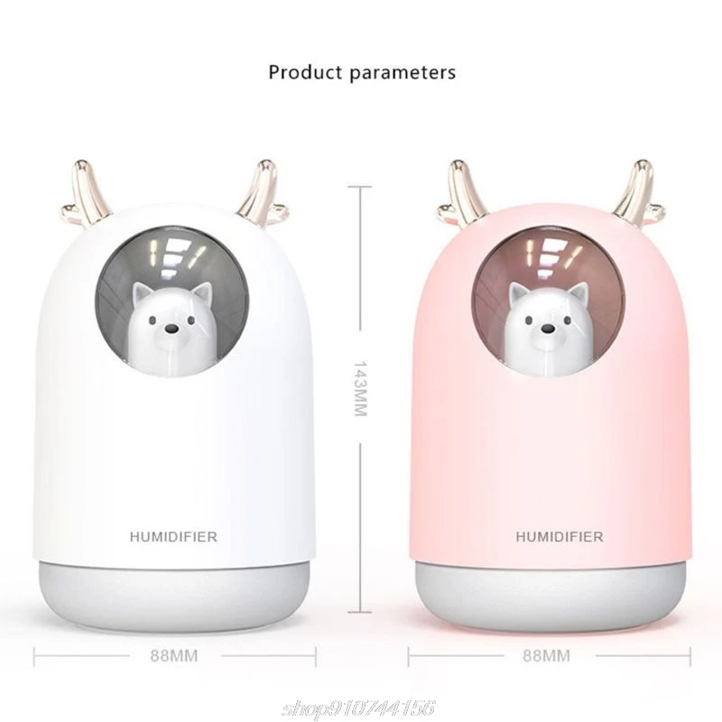 

Air Humidifier Aroma Essential Oil Diffuser 300ml Bear LED Ultrasonic USB N25 20 Dropshipping