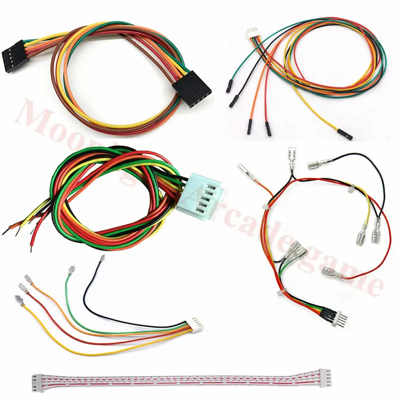 

5Pin кабель джойстика жгута проводов 4,8mm 8P 5P разъем для аркадная Sanwa /SEIMITSU палка соединение USB кодировщик Комплектующие для самостоятельной сб...