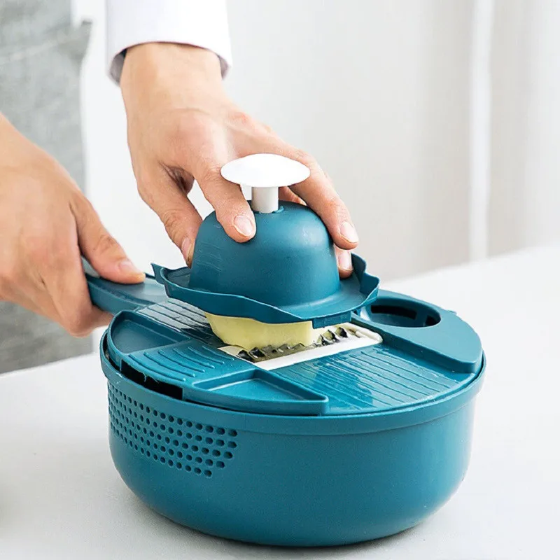 Кухонная ручная овощерезка измельчитель Разделитель с крышкой нож для чистки