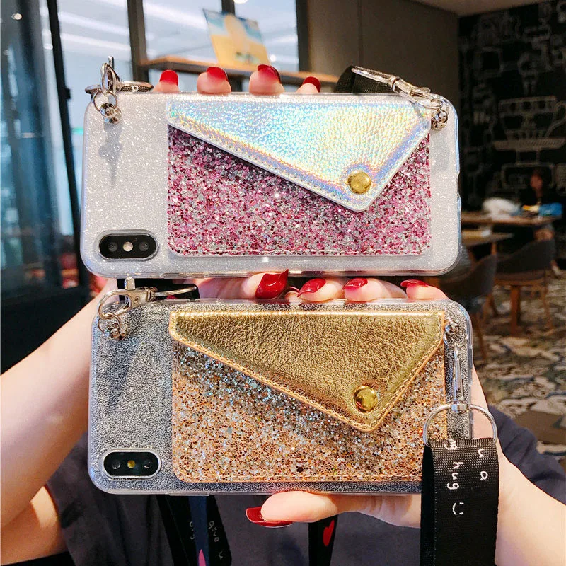 Чехол-Кошелек для iPhone X XS Max XR 6 6S 7 8 Plus, чехол для телефона с ремешком на шею для iPhone 11 5,8 6,1 6,5 XI Max, чехлы