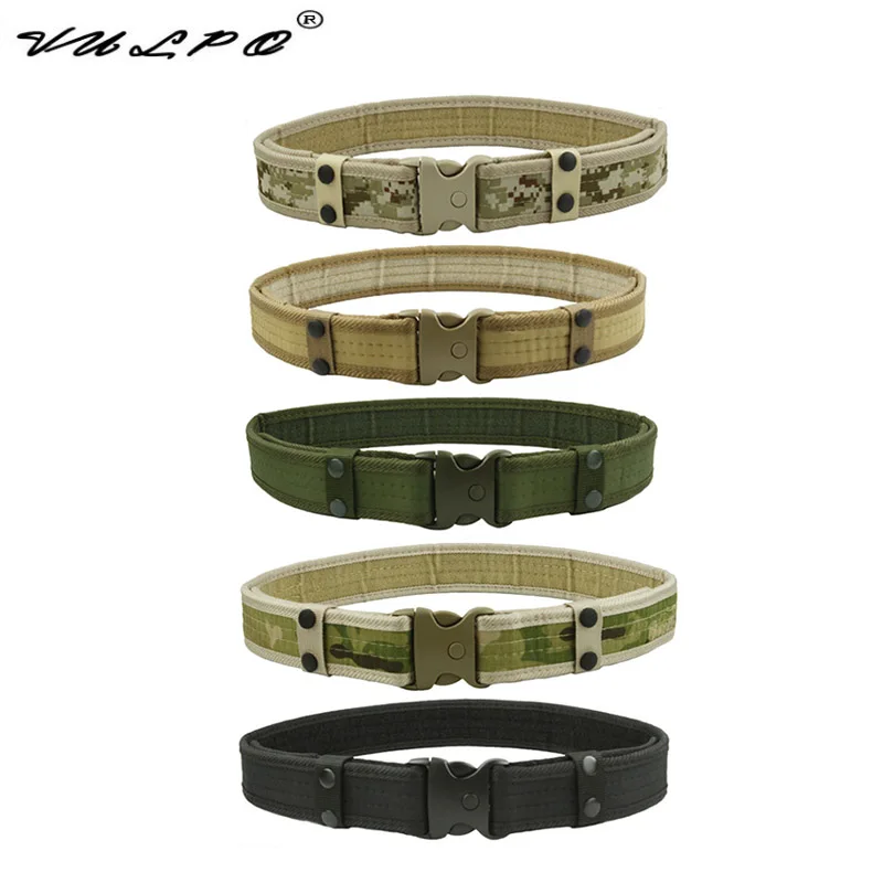 

VULPO 2 Inch Tactical Belt Airsoft Military Waist Belt Hunting Adjustable Waistband