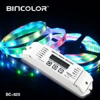 bc 820 dmx512 controller dmx to spi signal decoder convertor for led pixel light lpd6803 8806 ws2811 2801 ws2812b 9813 dc5v 24v