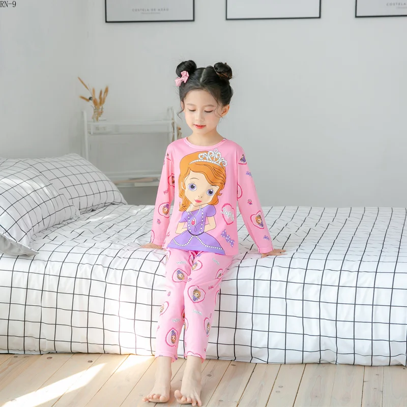 Новинка Оптовая продажа Детские пижамы с длинными рукавами Пижамный костюм для