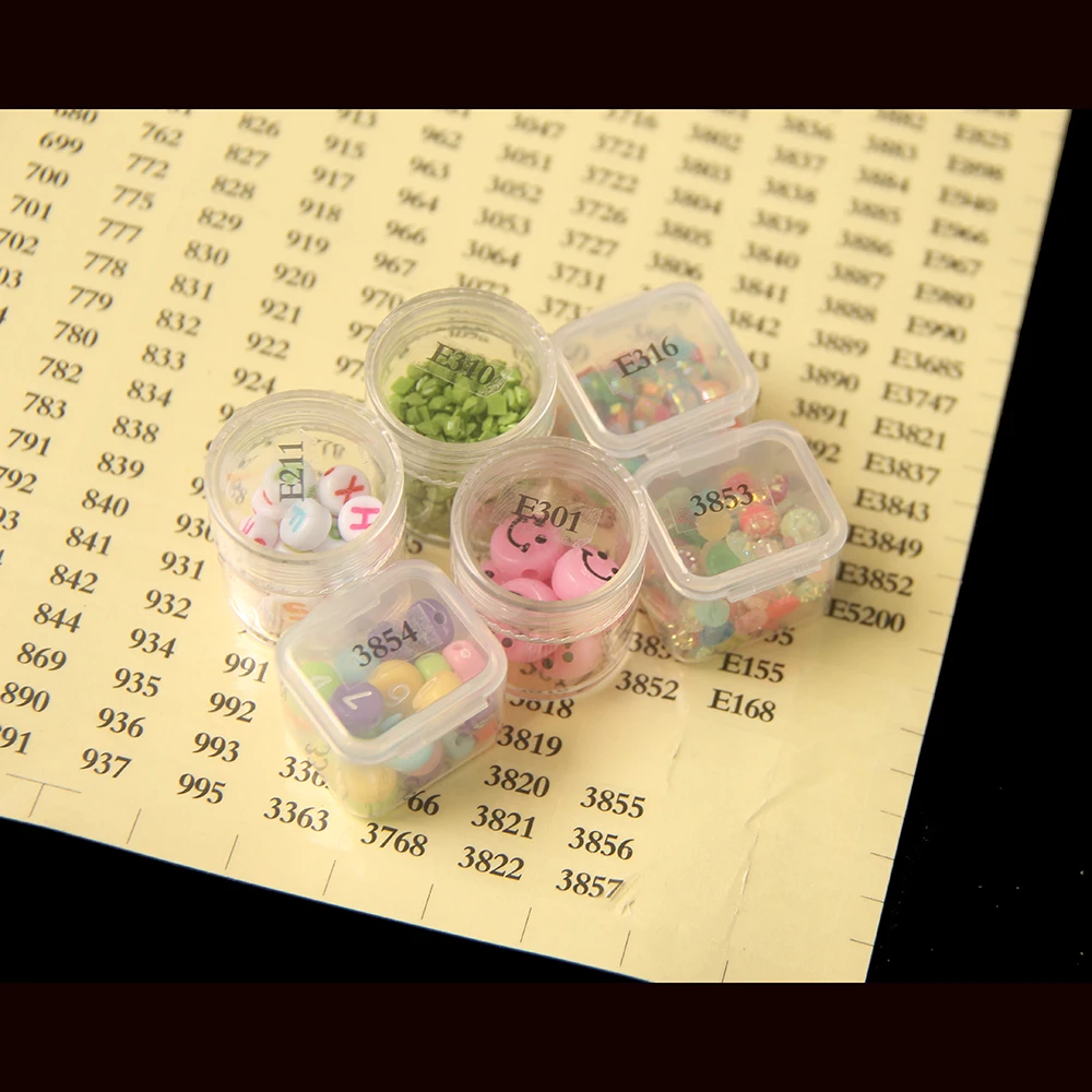 

New 546 grids Diamond Painting Tools Number label stickers for Diamond painting Storage Box Accessory Tools A4 size