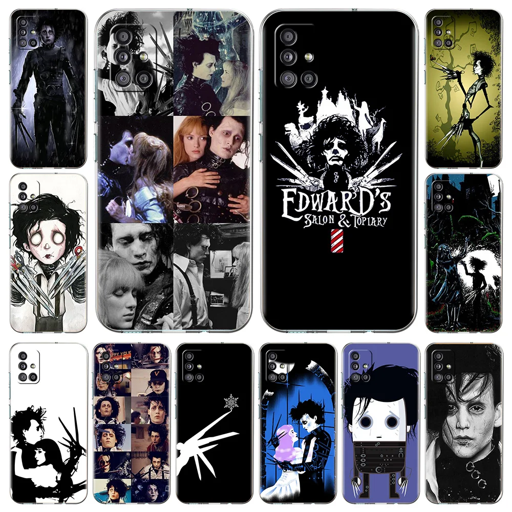 

Edward Scissorhands ​movi Phone Case For Samsung Galaxy A51 A71 A21S A12 A11 A31 A41 A52 A32 A72 A01 A02S Silicone Clear Cover