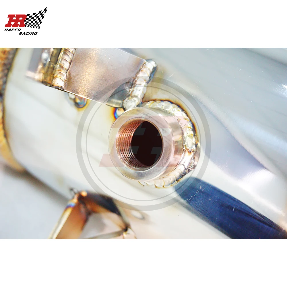HP RACING 3 5 ''Turbo Downpipe для двигателя B48 F30 F31 F34 320i 330e 430i 530i 2.0L 2016 + 200cell catted с тепловым