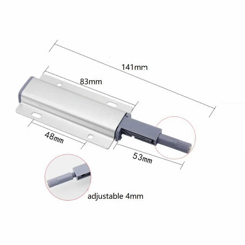 10 шт./лот из алюминиевого сплава Нажмите чтобы открыть шкаф ловит двери