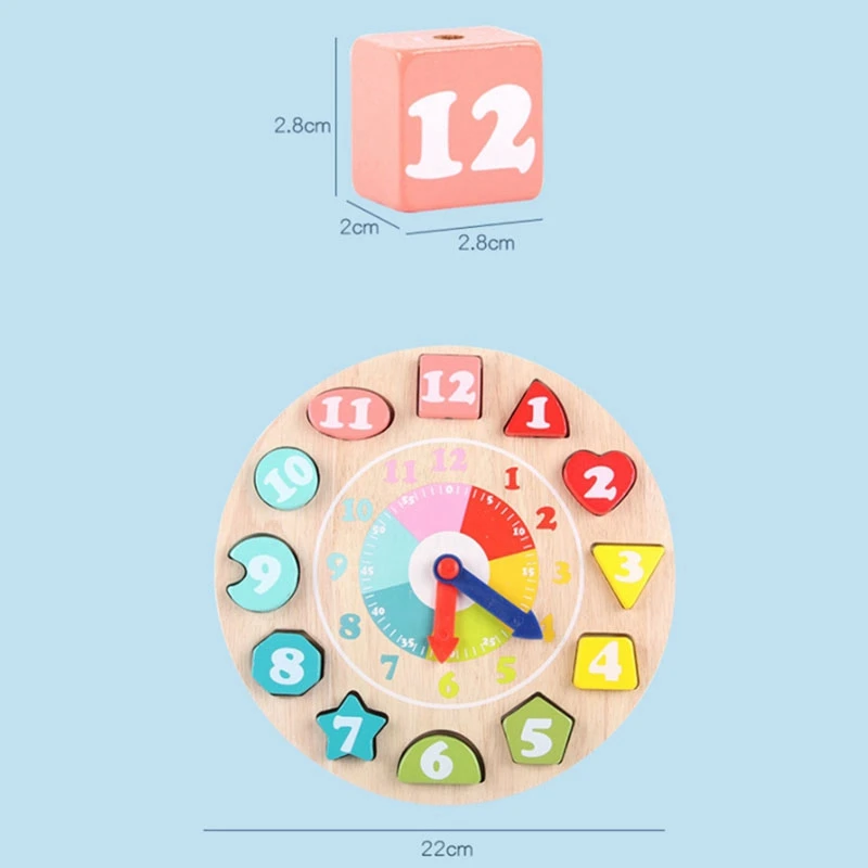 

Educational Wooden Beaded Digital Clock Puzzles Funny Gadgets Novelty Interesting