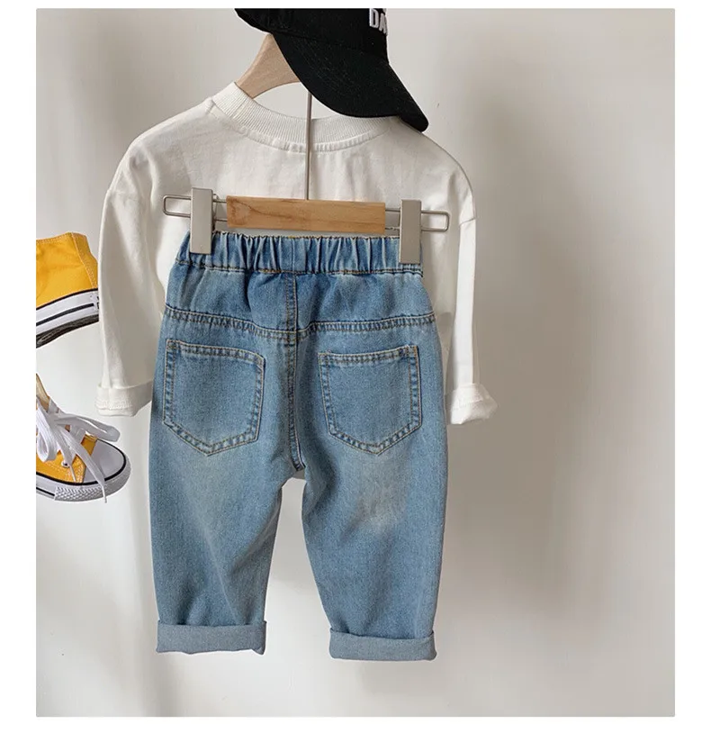 Детские рваные штаны в Корейском стиле для малышей Новинка 2020 года весенние