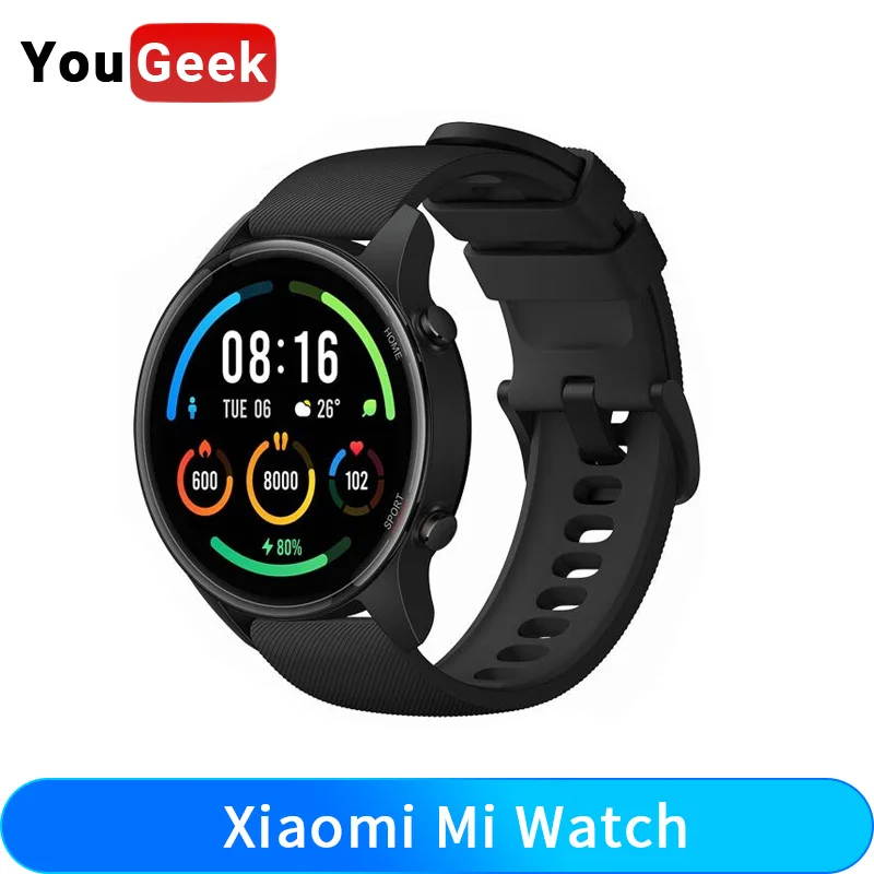 

Смарт-часы Xiaomi Mi, GPS, AMOLED экран 1,39 дюйма, Bluetooth, пульсометр, водозащита 5 АТМ, 420 мАч