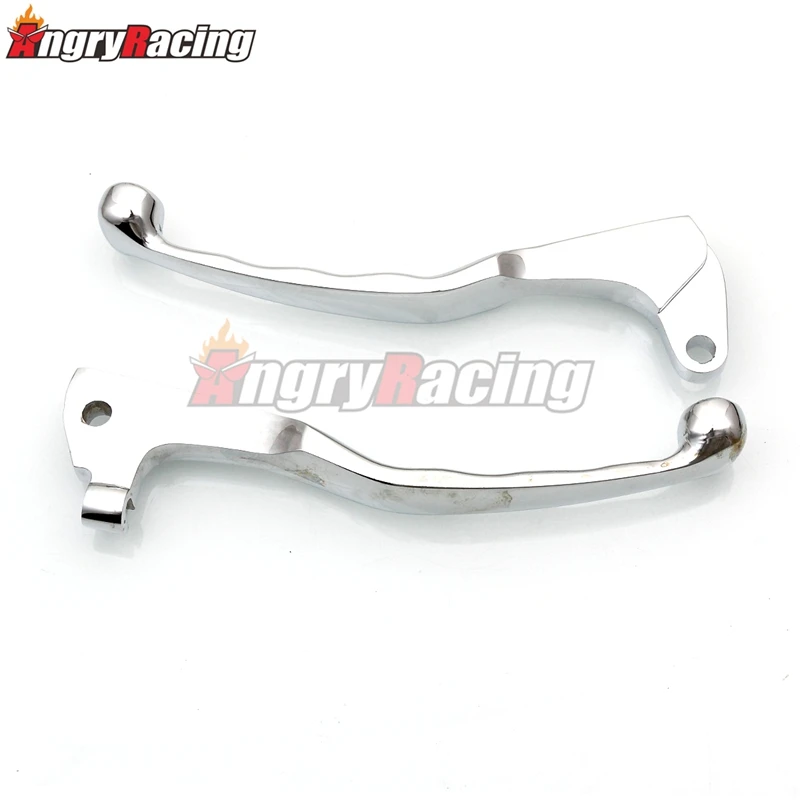 Хромированный/черный тормозной рычаг сцепления с черепом для Yamaha Virago XV 250 535 700 750