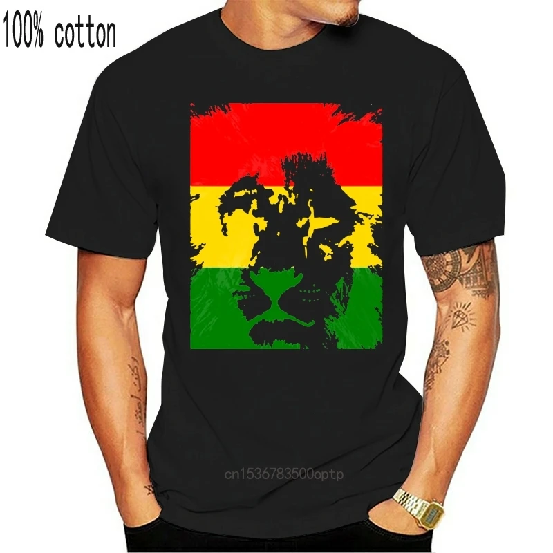 Забавные футболки мужские регги Лев Zion костюм для взрослых раста Топ Новые из