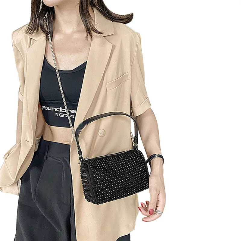 Сумка через плечо для женщин многофункциональная блестящая сумка из