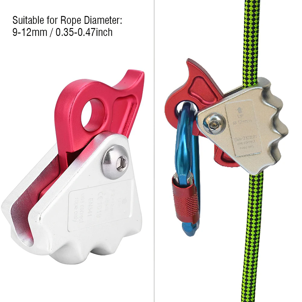 

Outdoor Rock Climbing Closed Rope Grab Safety Rope Self-Locking Device Mobile Rope Grab Rock Climbing Protector Fire Rescue