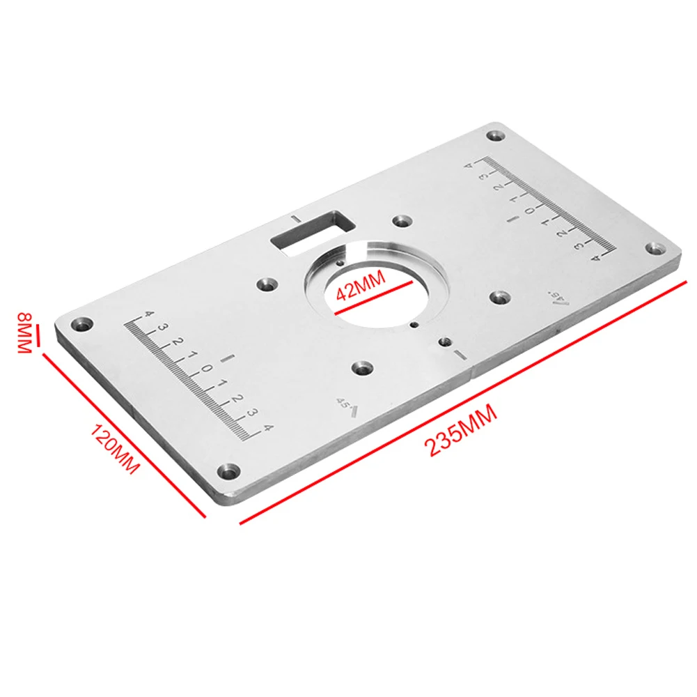 

Woodworking Trimming Machine Flip Board Kit Aluminum Alloy Router Table Insert Plate Wood Router Trimmer Models