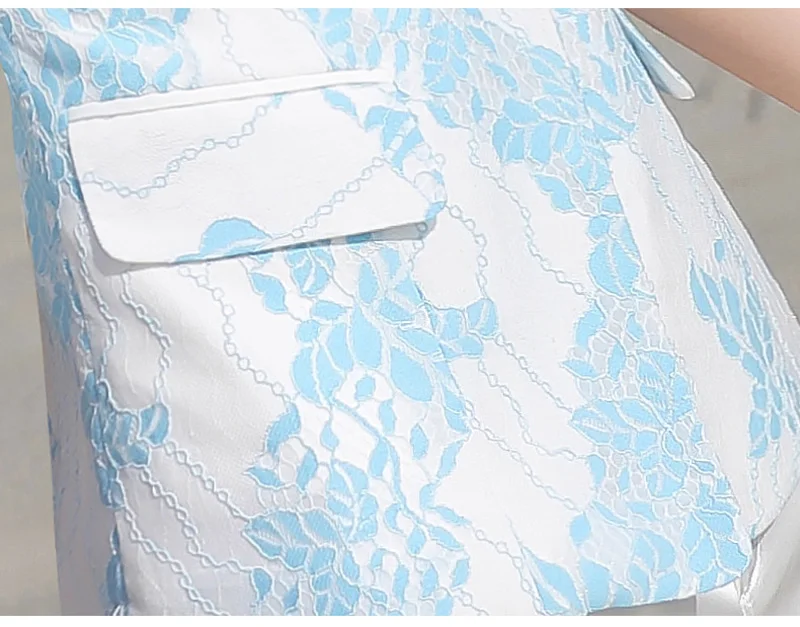 Женский кружевной Блейзер летние блейзеры с одной пуговицей и полурукавом