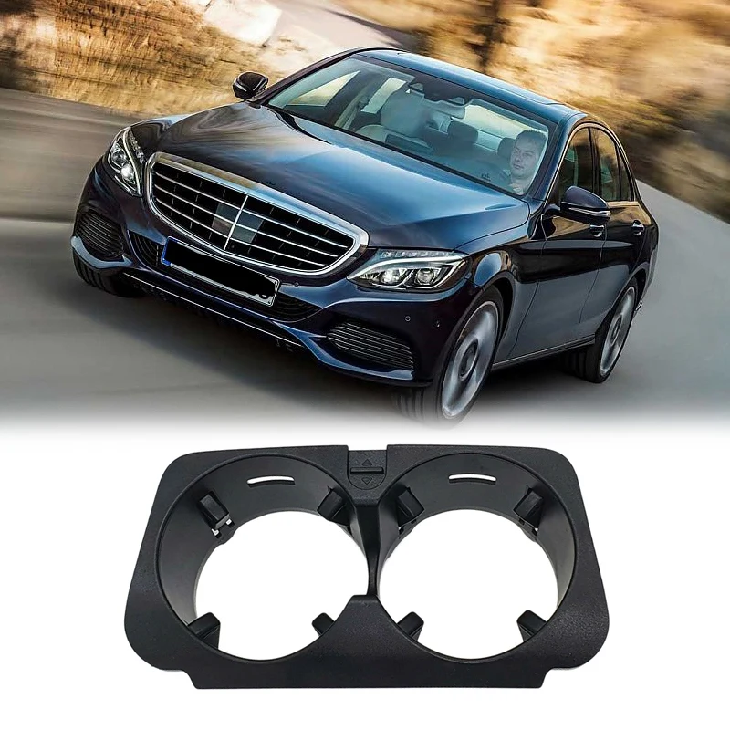 

Car Front Center Console Water Cup Holder Insert Frame for Mercedes-Benz C-Class W205 E-W213 KZS-W253 V-W447 A2056800691