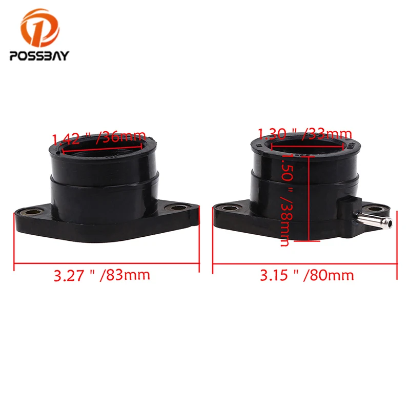 Запасные части POSSBAY для мотоцикла карбюратор с резиновым интерфейсом 2 шт. Yamaha XT600