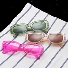 Солнцезащитные очки женские квадратные, квадратные, с прозрачными зеркальными линзами, UV400