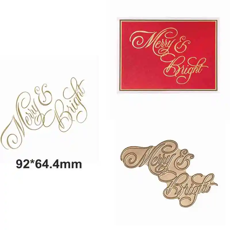 Горячая фольга проблеск Copperplate праздничные поздравительные фраз для DIY Скрапбукинг тиснение бумажные карты ремесла - Цвет: 6