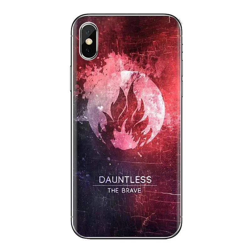 For Samsung Galaxy S3 S4 S5 Mini S6 S7 Edge S8 S9 S10 Plus Note 3 4 5 8 9 Divergent Factions American logo Transparent TPU Cases |