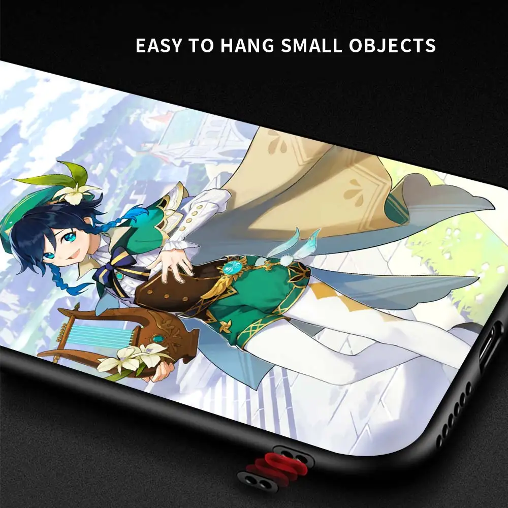 

Genshin Impact Popular Game Phone Case for Xiaomi Redmi Note 9S 8 Pro 9 8T 7 9C 9A 7A 8A K30 6A 9T Soft Bumper Black Shell Cover