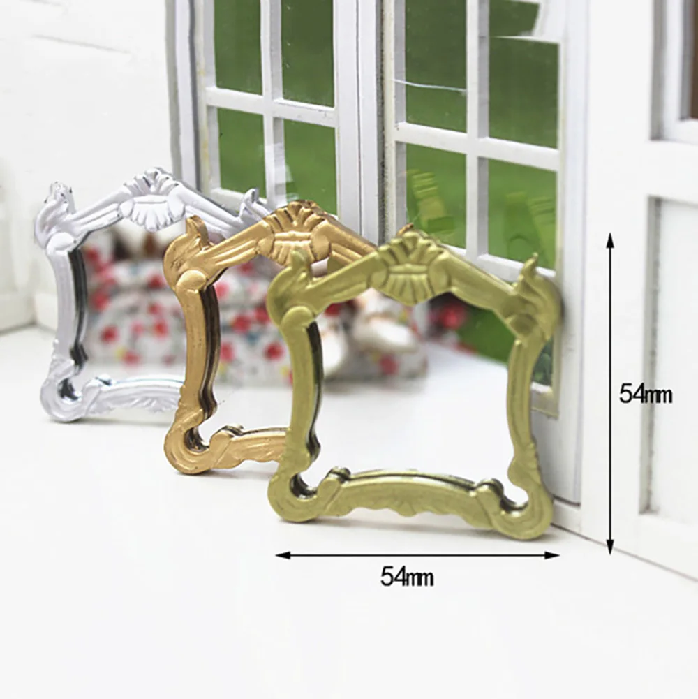 

1/12 Doll House Miniature Resin Hanging Mirror Simulation Furniture Model Toy For Mini Decoration Dollhouse Accessories