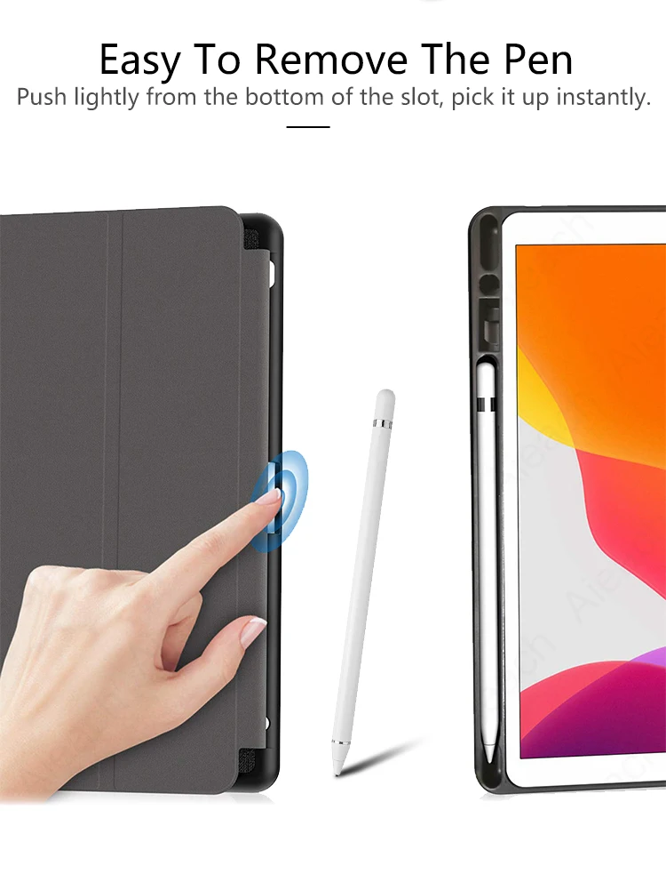 Умный чехол для ipad 10 2 дюйма 2019 книжка Apple A2200 A2198 A2197 защитный с держателем