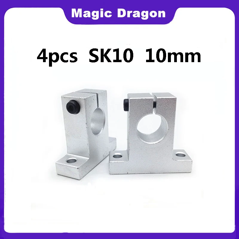 

4 шт./лот Бесплатная доставка SK10 10 мм высококачественный линейный подшипник рельсовый вал Поддержка XYZ настольный ЧПУ маршрутизатор SH10A