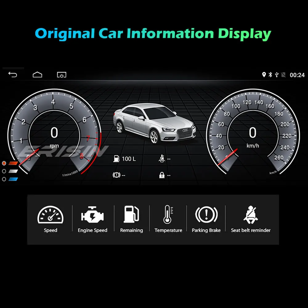 Erisin 2660 8 &quotAndroid 10 0 IPS Car Stereo Carplay DAB + GPS WiFi 4G BT для BMW 3er E90 E91 E92 E93 5er E60 E61 E63 E64 CCC CIC |