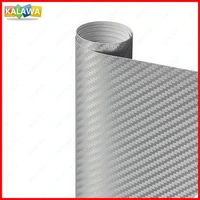 3D Carbon Fiber Vinyl Yellow Multiple Size Car Wrap Sheet Roll Film Sticker Motorcycle Automobile Styling Decals
