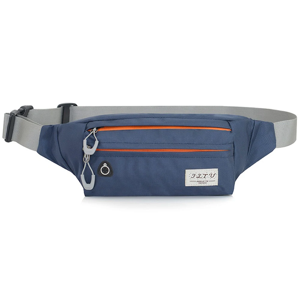 Dark blue Нейлоновая спортивная сумка, сумка для бега, ремень для бега, спортивная сумка для мужчин и женщин, сумка для фитнеса, поясная сумка для тренировки, поясная сумка, держатель для сотового телефона - Цвет: Dark blue