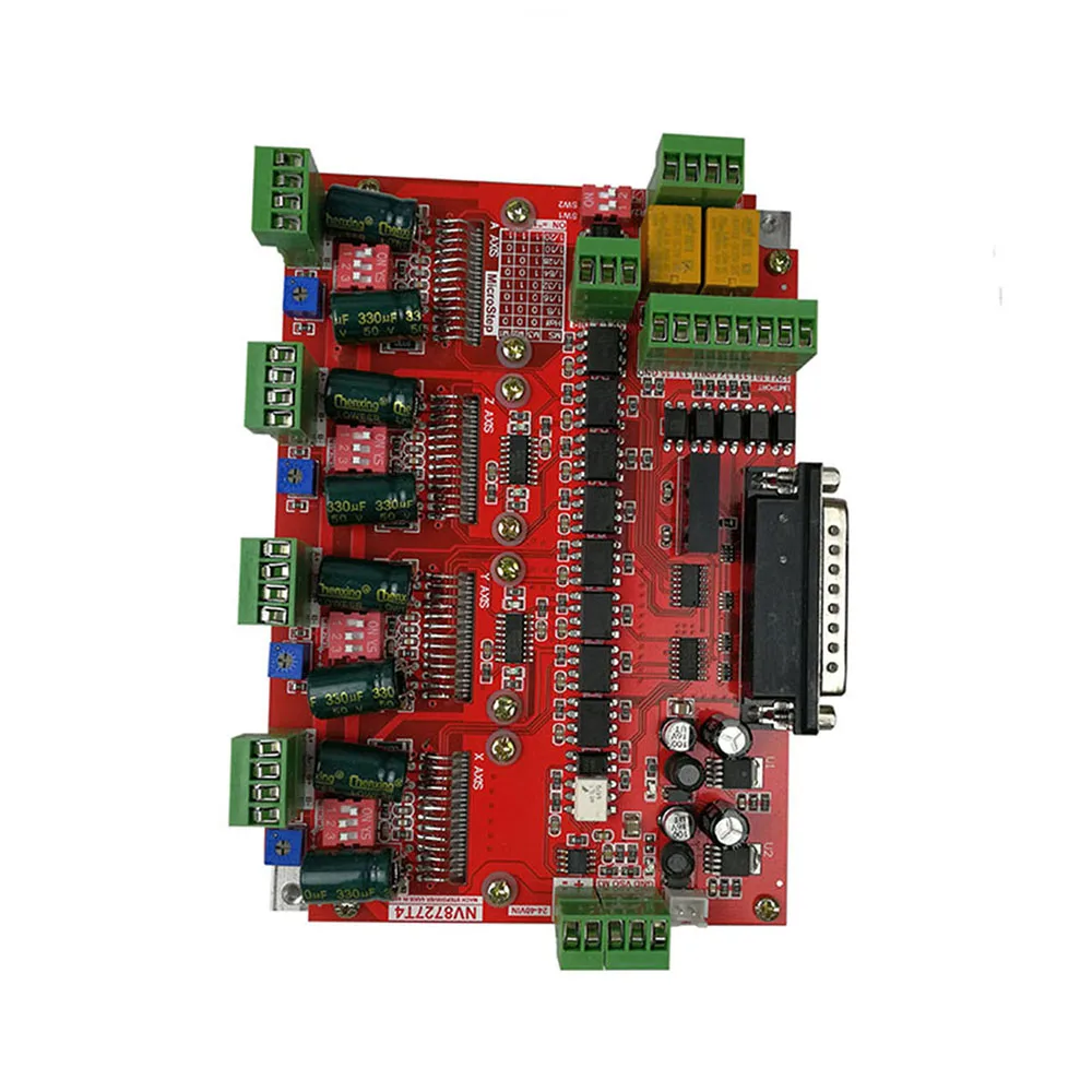 

CNC controller mach3 4-axis motion control card LV8727T 4-axis stepper motor drive engraving machine drive board control integra