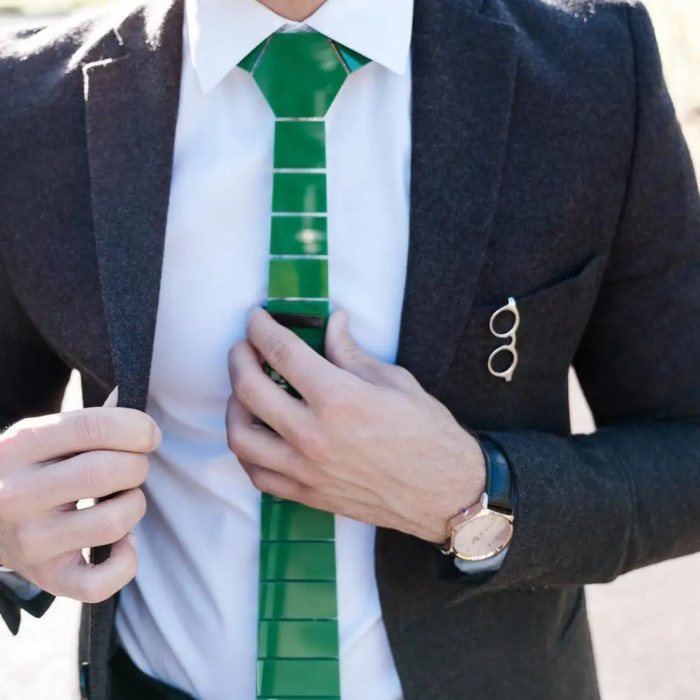 5 Цвета Осенняя мода Шелковый Блестящий галстук бабочка Повседневная Стиль