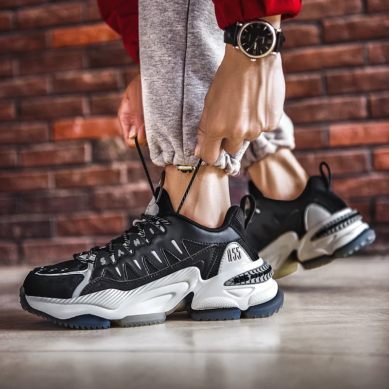 

2020 Fashion chunky Sneakers Outdoor Breathable Running Shoes for Men Sport Shoes Comfortable Walking Jogging Shoes Zapatillas