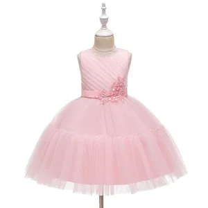 2020 милое платье для девочек Новая летняя одежда принцессы с цветочным рисунком