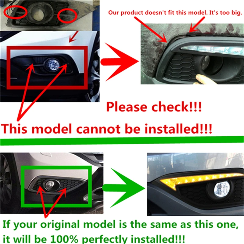 Автомобильные мигающие drl 2 шт. для Honda CRV CR V 2012 2013 2014 DRL Противотуманные фары