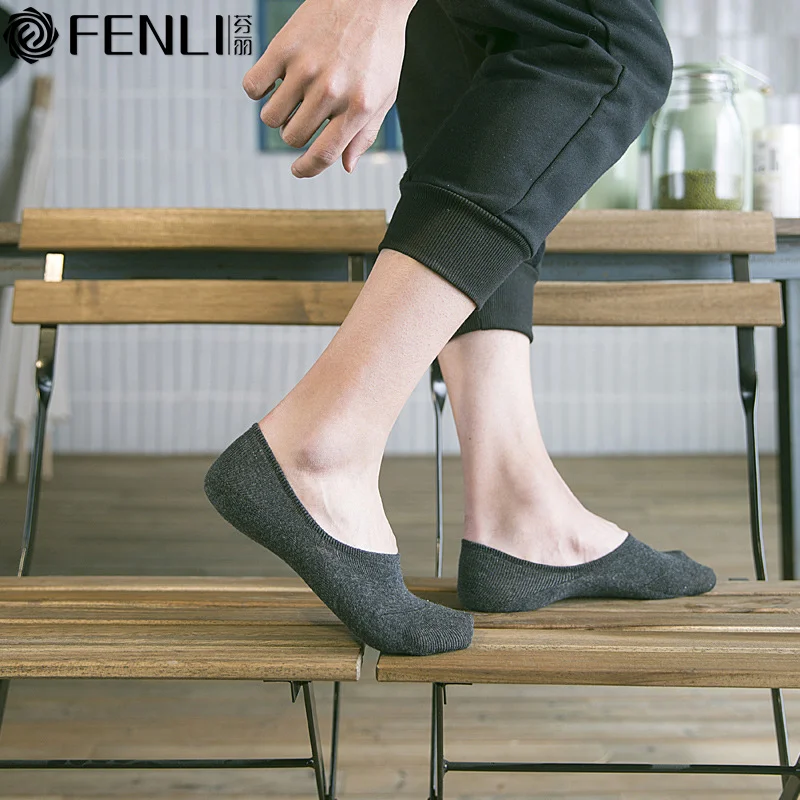 Носки-лодочки Пара моделей мужчин и женщин с закрытым носком хлопковые дышащие
