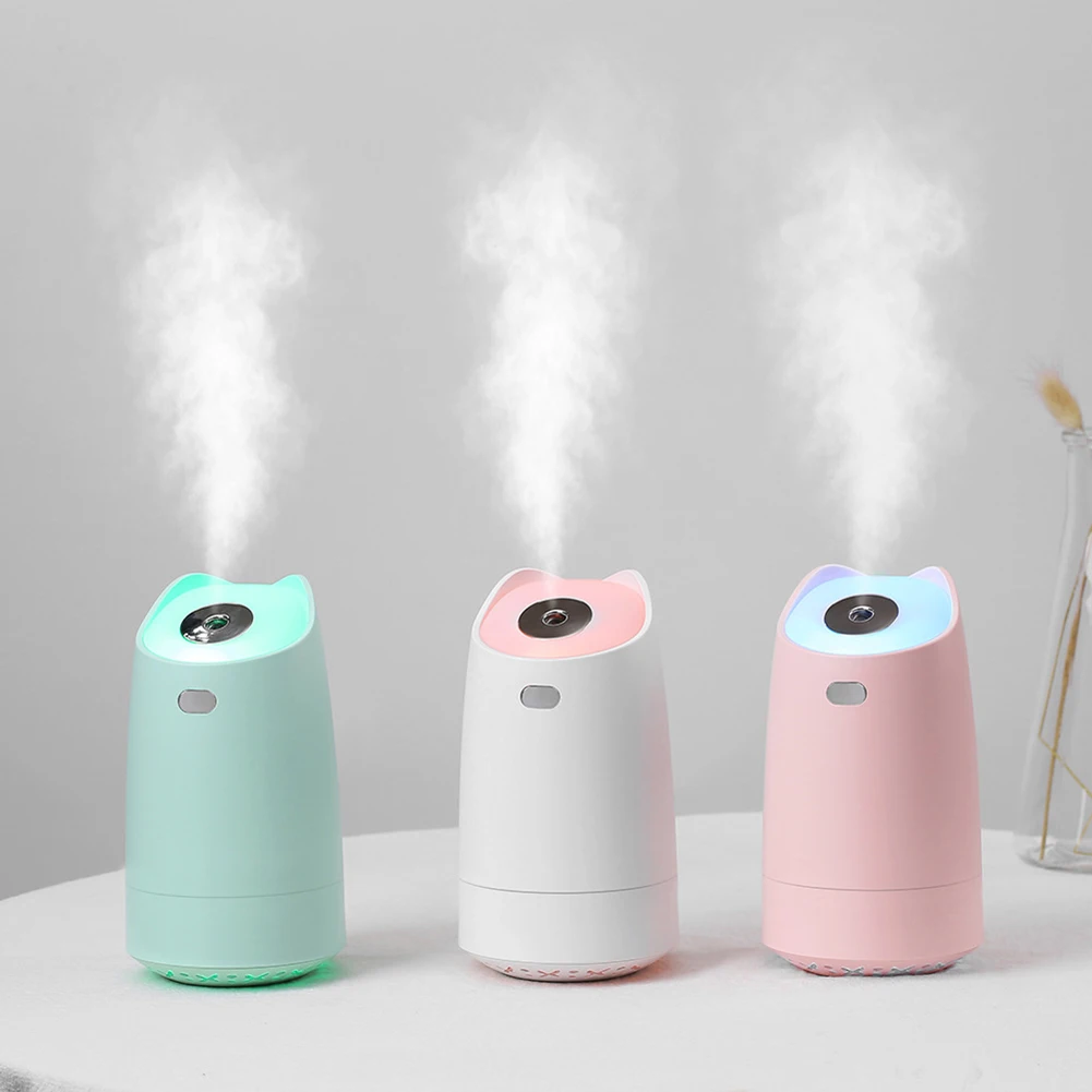 USB Humidifier 280ml Mini Portable With Colorful LED Night Ligh For Home Office Room Mist Maker Humidification Gift | Дом и сад