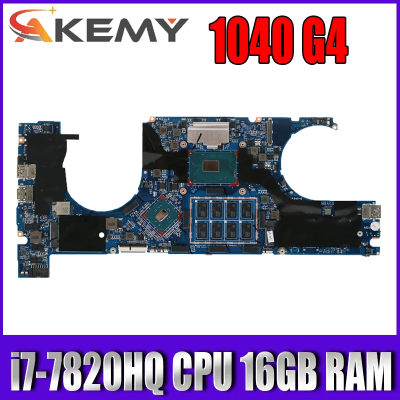 

Для HP Elitebook 1040 G4 материнская плата портативного компьютера с SR32N i7-7820HQ Процессор 16 Гб Оперативная память DA0Y0GMBAG0 L02230-601 L02230-501 мб 100% тестировани...