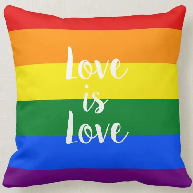 

Новинка, Лидер продаж, декоративный чехол для диванной подушки с принтом в виде флага гордости и любви для геев, лесбиянок, квадратный чехол ...