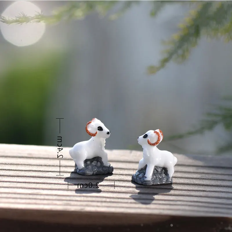 10 шт Овцы орнамент для Волшебные садовые фигурки миниатюрные рождественские