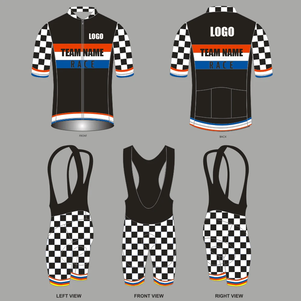 Высококачественная одежда для велоспорта на заказ комплект из джерси и гелевых