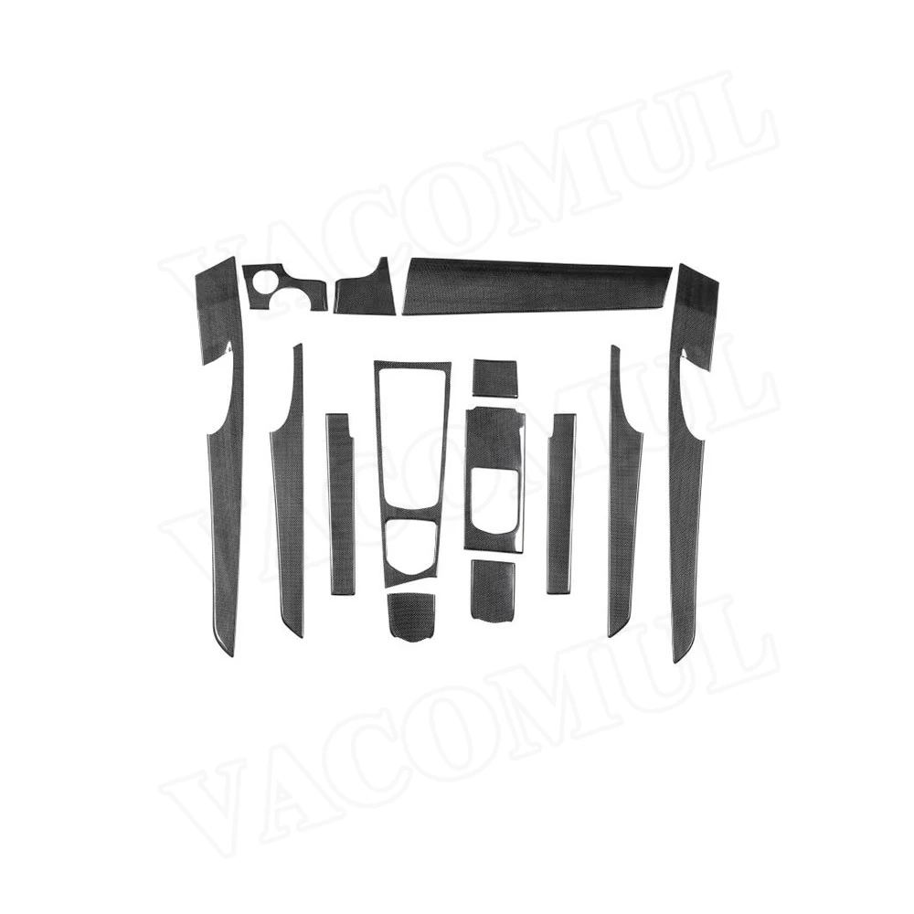 14 шт./компл. сухой углеродного волокна автомобиля внутренней отделки приборной