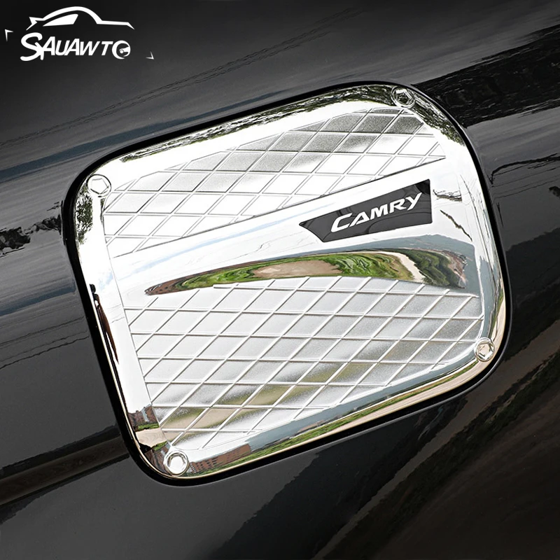 Крышка крышки автомобильного топливного бака ABS Chrome защита отделки внешняя