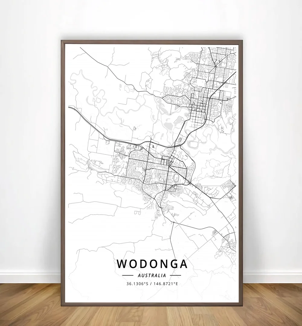 Hervey Bay Виндхук Виннипег влоклавец Wodonga Wollongong Wolverhampton Современная Карта города